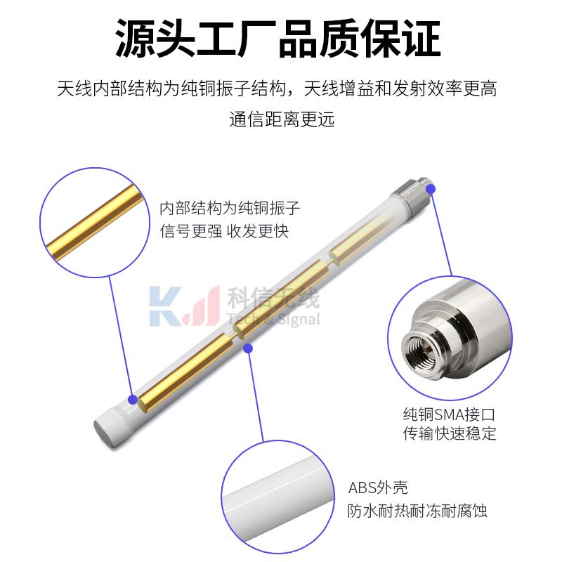 1.4G无人机航模图传遥控器信号增强增程玻璃钢天线1370-1470MHZ