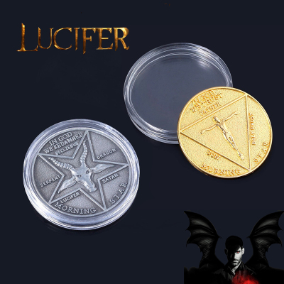 DC漫画人物周边地狱之王Lucifer 美剧路西法晨星撒旦五旬节硬币