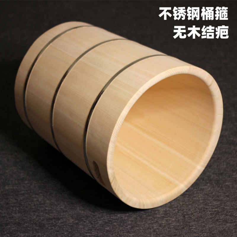 桧木洗脚木桶泡脚桶可排水家用定制泡脚木桶无油漆洗脚桶高深桶