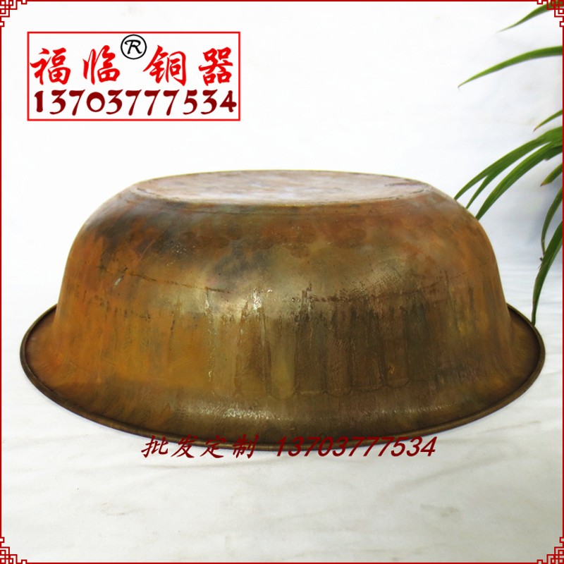 精工纯铜盆子包邮铜盆手工铜盆加厚铜盆足浴盆炭火盆结婚盆婚庆