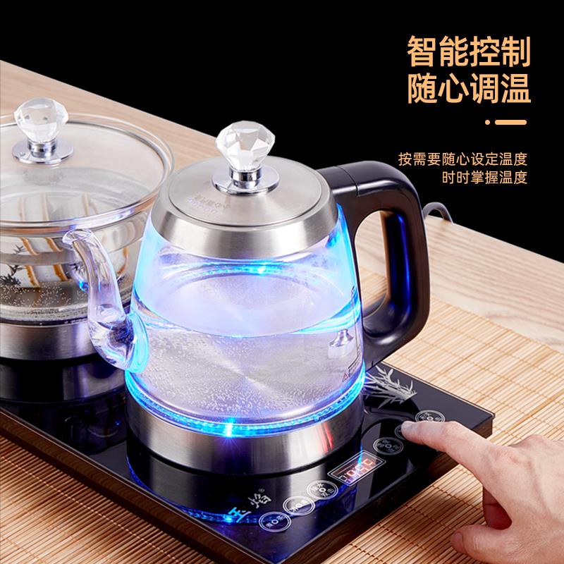 全自动手柄上水电热水壶玻璃电动抽水式烧水壶家用保温泡茶煮茶器