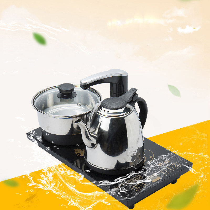电热烧水壶家用功夫电磁炉茶盘茶台泡茶专用一体抽水四合一半自动