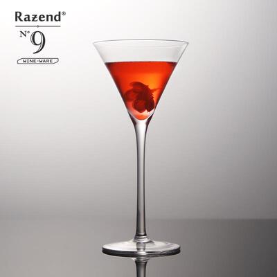 喇叭马天尼杯+日式水晶三角马提尼杯+高脚鸡尾酒杯酒吧调酒杯