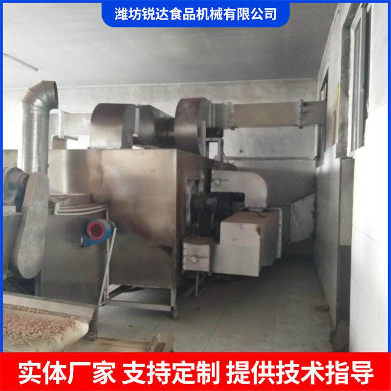 五香花生米烘烤炉商用杏仁核桃榛子烘烤炉花生坚果连续烘烤机