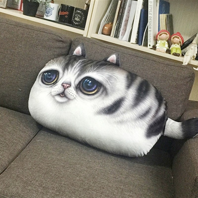可爱猫咪抱枕睡觉女生布娃娃大号花猫毛绒玩偶超软萌团子公仔礼物
