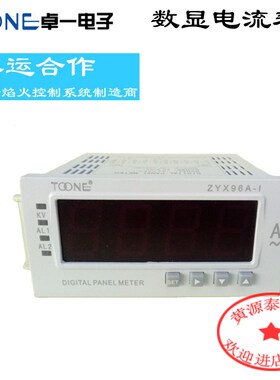 卓一单相交直流数显智能电流表ZYX96A-I/96*48 DP335三位半