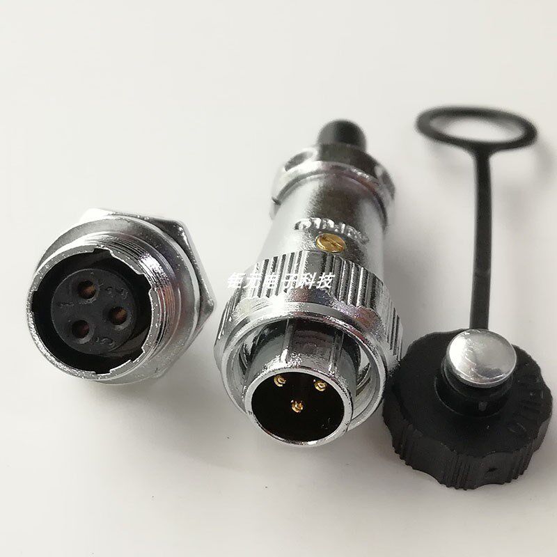 奥普龙 航空连接器插座WS12K2芯3芯4芯5芯6芯7芯开孔12mm