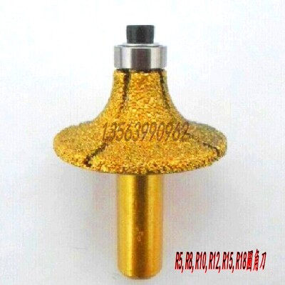 恒利石英石刀头R5,R8,R10,R12,R15,R18圆角刀雕刻机前沿造型刀头