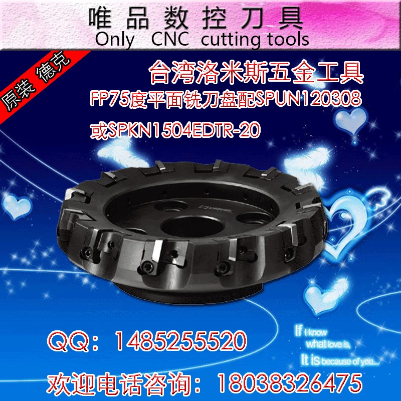 原装瑞典德克FP75-250-60 75度平面铣刀盘大平面飞刀盘 CNC刀具