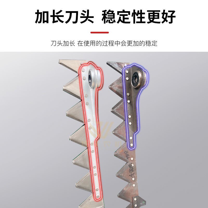 久保田988割刀688大拇指割刀总成新款加长割刀白钢耐用镂空刀片
