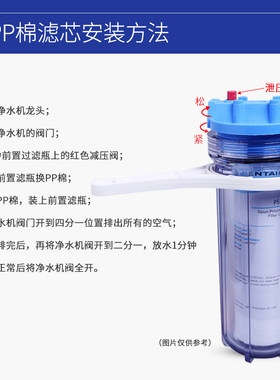 8支装57元送扳手包邮滨特尔爱惠浦净水器PP棉滤芯 10寸过滤器前置