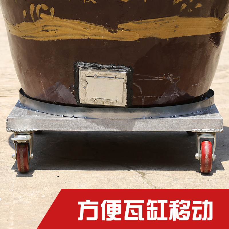 强烈推荐大瓦缸通用小推车瓦罐煨汤商用厨房用品带刹车车轮小拖车