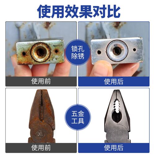 除锈剂金属去绣快速清洗门锁轴铰链润滑油螺丝松动车门窗防锈异响