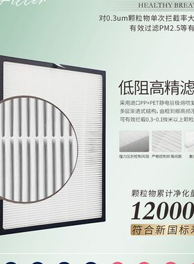 适配圣派尔空气净化器过滤网KJ350F-P01D P01/KJ300F-PAX/MAX滤芯