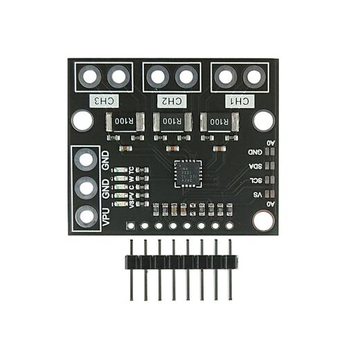 INA3221模块 三路双向总线 低侧/高侧 电压/电流/功率监控器 I2C