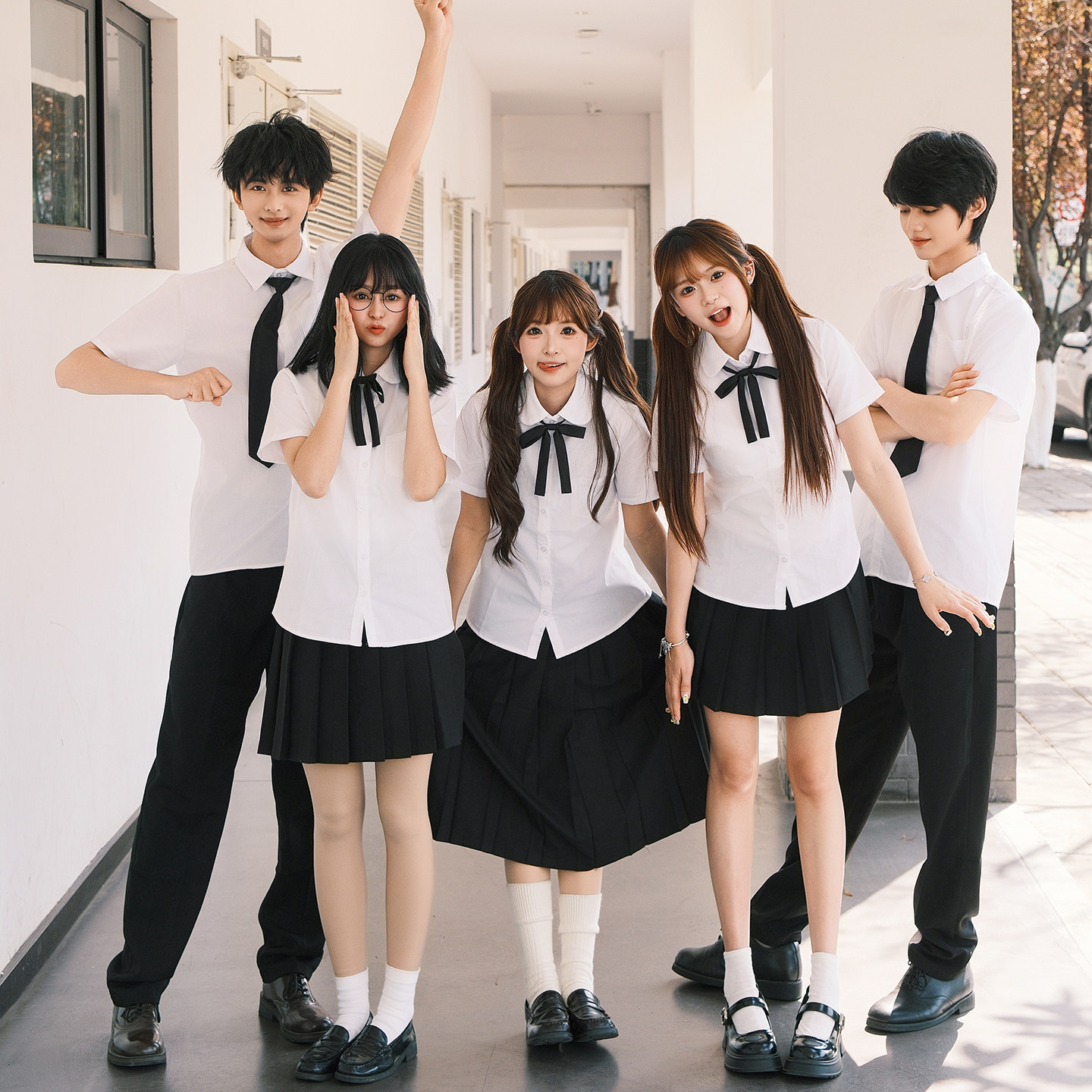 班服夏季学院风短袖高中