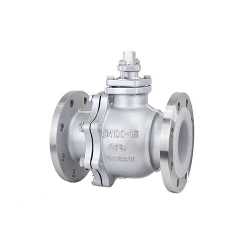 304不锈钢衬四氟法兰球阀Q41F46-16P化工防腐蚀耐酸碱铸钢DN50 80