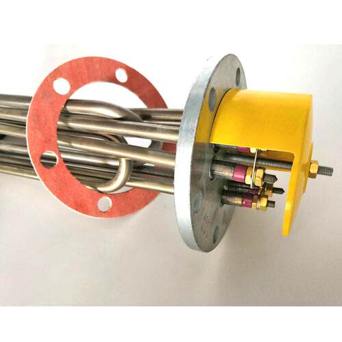 130MM法兰蒸烫机加热管水箱锅炉大功率电热管220V/380V蒸汽发生器