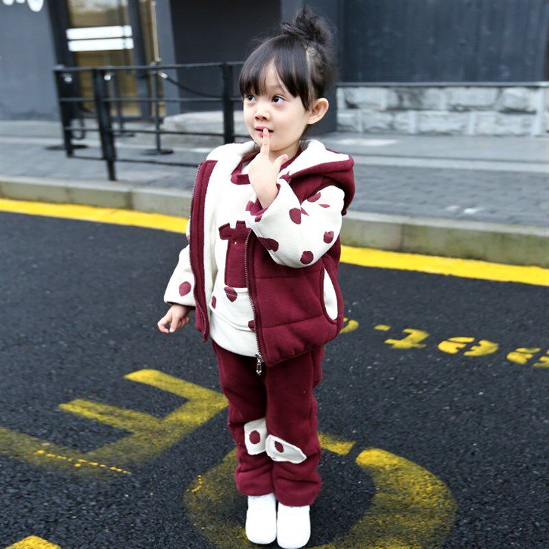 儿童装女童冬装套装女宝宝衣服女孩6婴儿1周岁半5秋2到3岁小孩4多