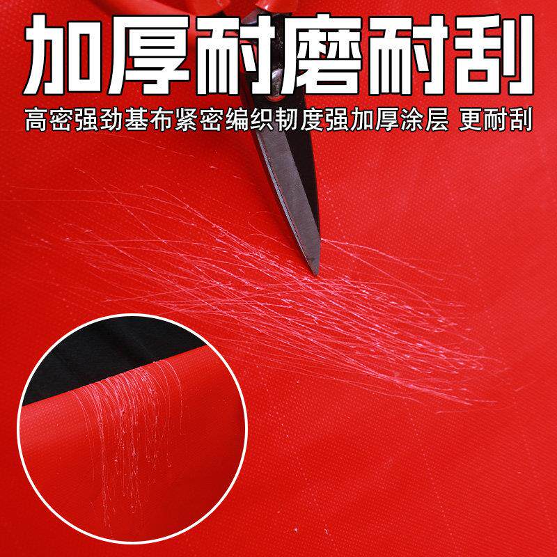 红刀水刮布雨布防色篷双面防水布防雨布油布布户外蓬布遮雨棚防火