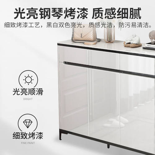 轻奢鞋柜家用门口大容量新款入户一体靠墙玄关柜收纳柜阳台储物柜