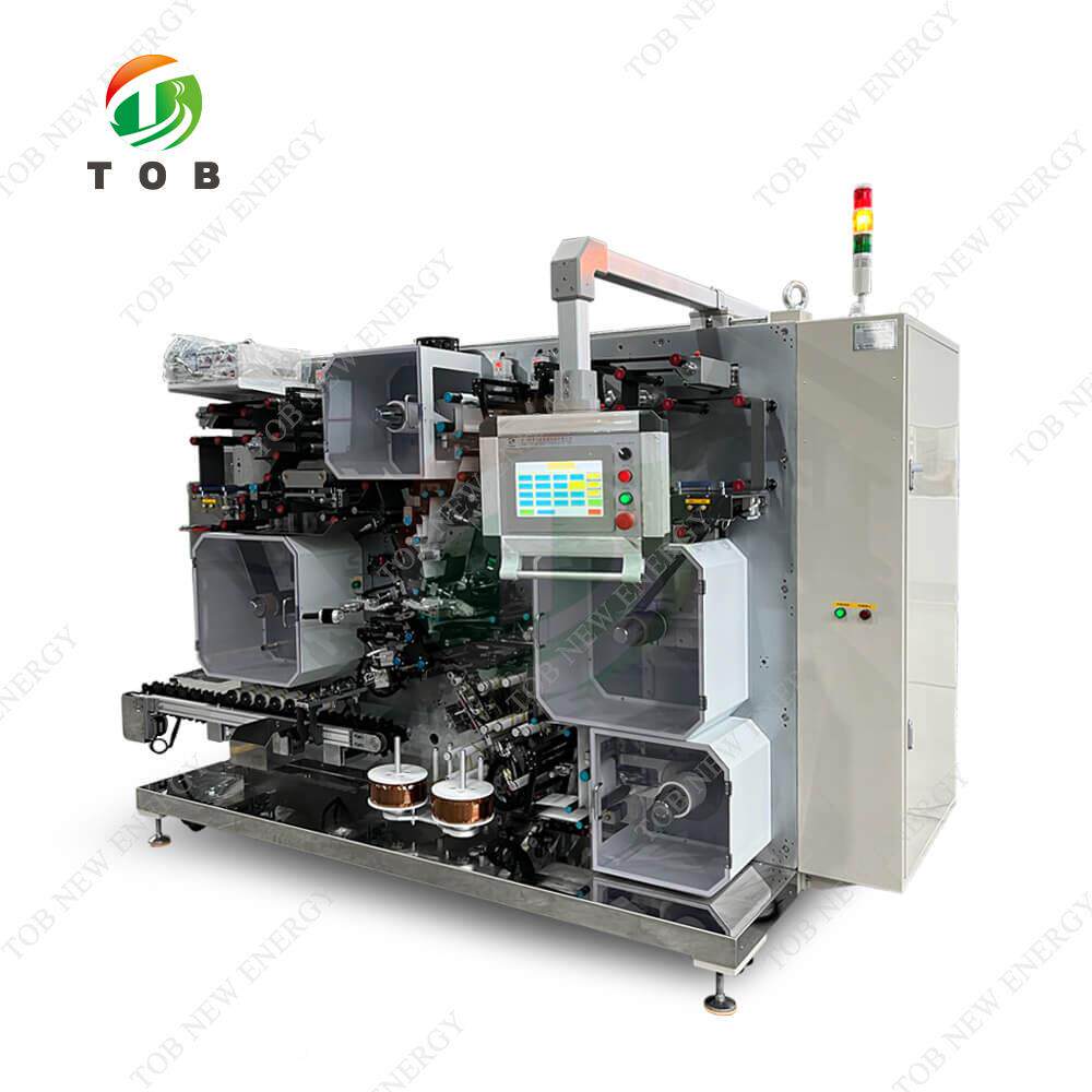 超全自动手卷绕TOB-AW-3机动正电负极片隔膜胶带上料绕机全自动极