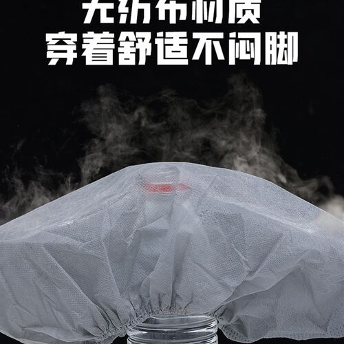 一次性鞋套无纺布加厚耐磨防滑防尘机房学生成人儿童家用室内脚套
