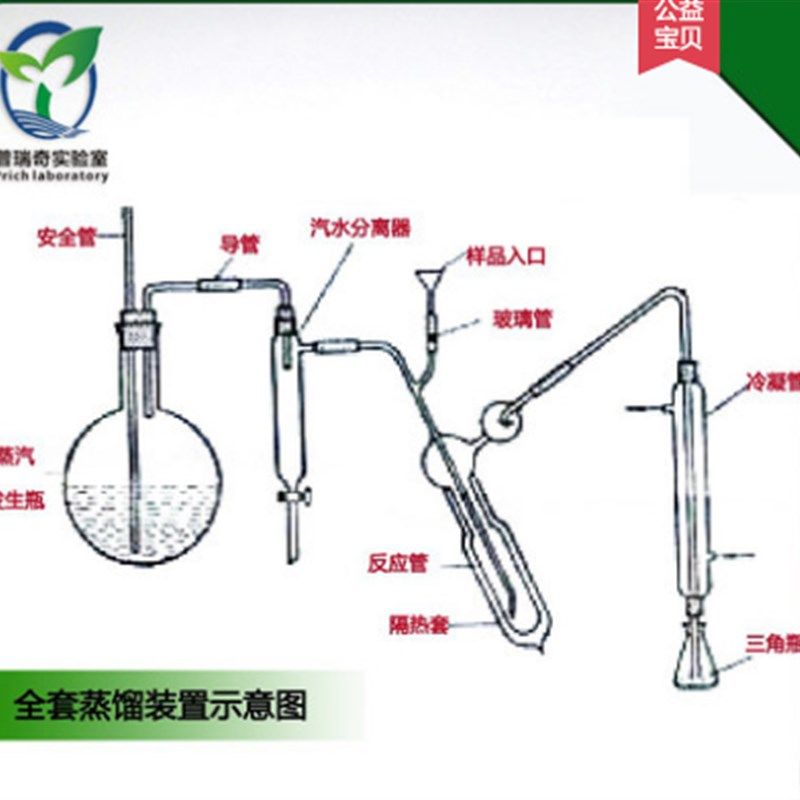 凯氏定氮装置全套 1761玻璃部件 微量定氮蒸馏设备实验器材
