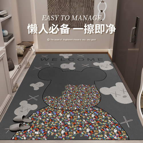 入户门地垫进门垫玄关门口pvc可擦免洗防滑加厚耐脏脚垫门外地毯