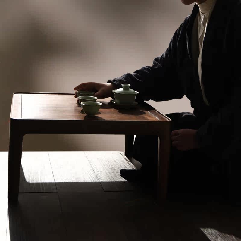 北美黑胡桃木茶几矮桌实木茶桌传统榫卯工艺打磨木蜡油榻榻米桌子
