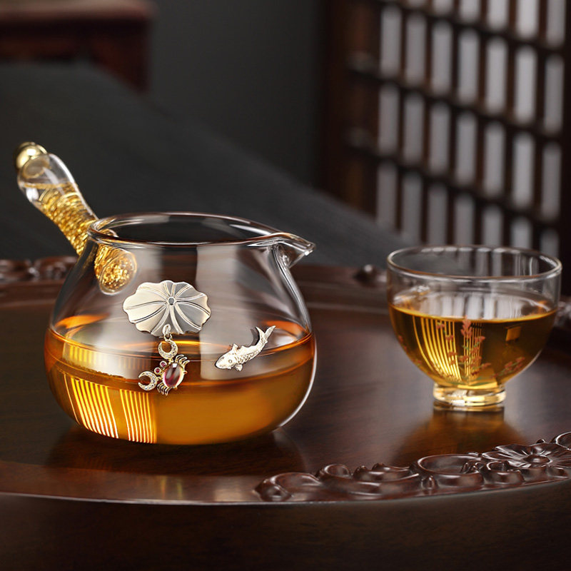 玻璃公道杯高档分茶器加厚耐热茶海功夫公杯茶具配件分茶杯倒茶杯