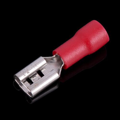 母插簧式预绝缘端子 FDD1-187冷压接线端子内径4.8 铜鼻子 1000只