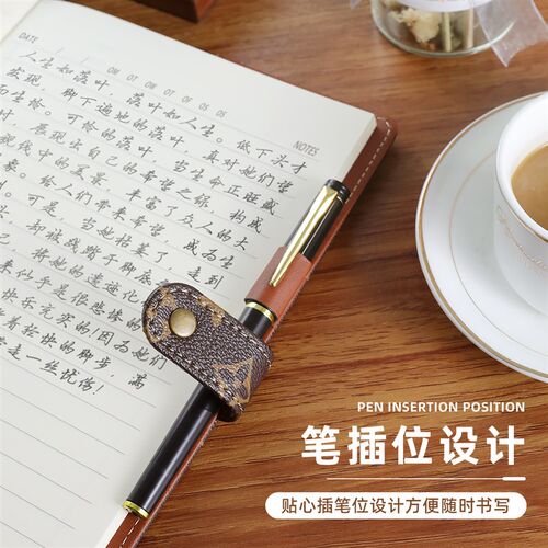 加厚复古笔记本子商务A5记事本B5皮面带扣会议记录本随身手账本