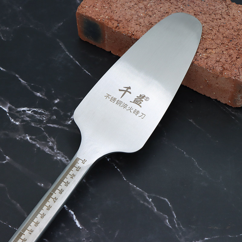 不锈钢砖刀短叶砌砖砌墙用建筑泥工工具泥刀瓦工抹灰新款双面瓦刀