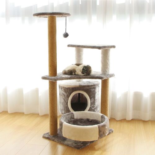 猫架猫爬架小型猫窝猫树一体式猫咪玩具猫抓板剑麻猫抓柱四季透气