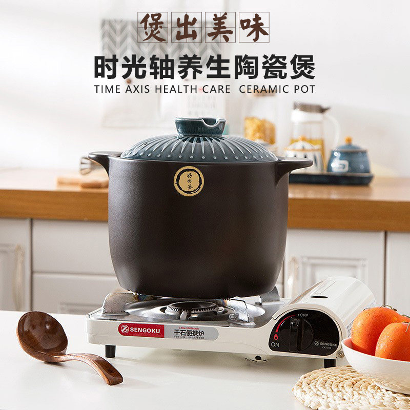 砂锅明火煲汤家用日式炖锅汤锅耐高温耐热汤煲石锅沙锅煮粥陶瓷锅