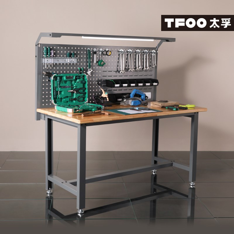 太孚 多功能带工具架皮具雕刻工作台 家用手工编制工具台带灯架