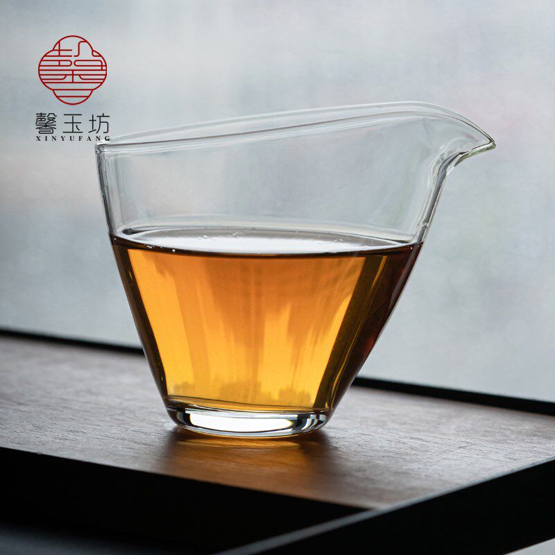 馨玉坊日式耐热透明玻璃公道杯分茶器加厚茶海功夫茶具公杯匀杯