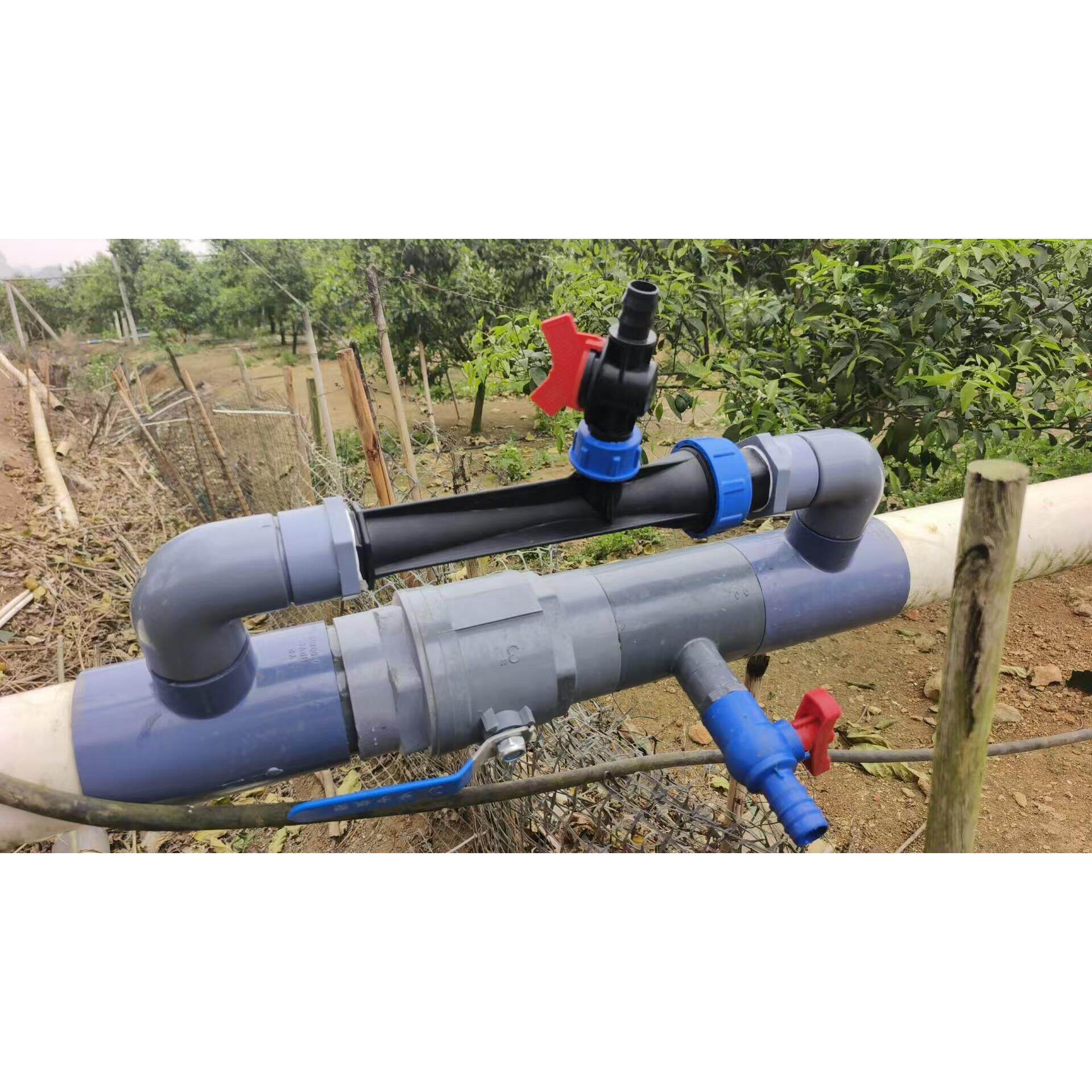 新款灌DIU农用滴文丘里施肥器水肥体化液吸体肥器一水动力自动吸