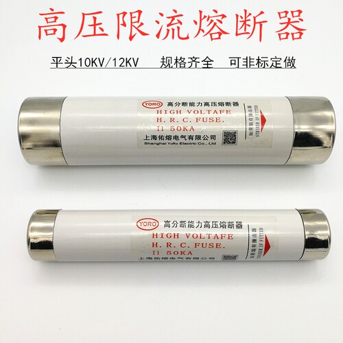 10KV 12KV高压限流熔断器 平头XRNP XRNT 3.15A-160A陶瓷保险管