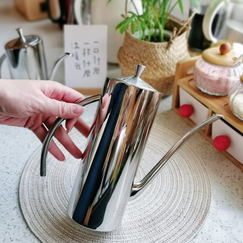 出口304不锈钢油壶厨房装油瓶防漏家用油罐大号储油罐大容量