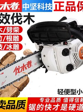 伐木者625/646小型汽油锯专业伐木者656油锯毛竹锯12寸家用单手锯