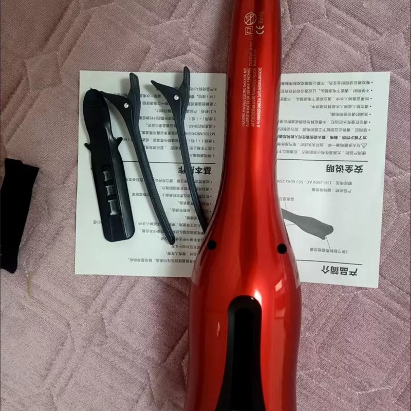 新款玫瑰型卷发器全自动螺旋卷发棒液晶懒人卷发器宿舍学校学生
