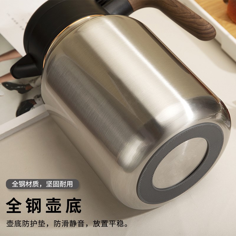 家用保温壶茶水分离焖茶壶酒店餐馆304不锈钢大容量暖水壶热水瓶