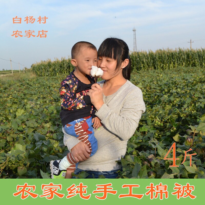 妈妈纯手工现做山东棉被长绒棉絮棉胎被芯褥子垫被儿童被4斤棉胎