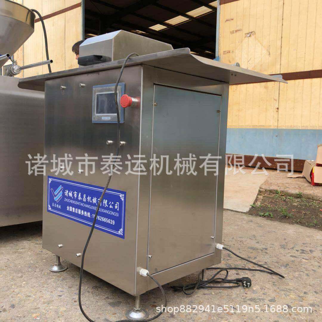 泰昌机械半自腊肠扎线机加香肠打机结商用风动干肠肉肠捆扎机器肠