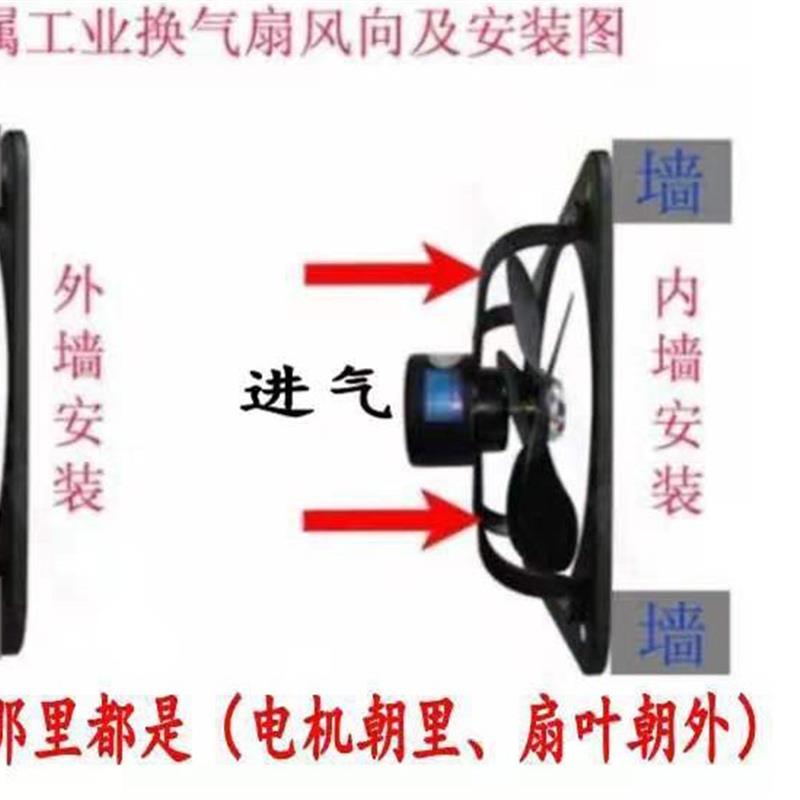 14寸窗式通风机厨房排风扇强力油烟机工业排气扇大风量换气扇350