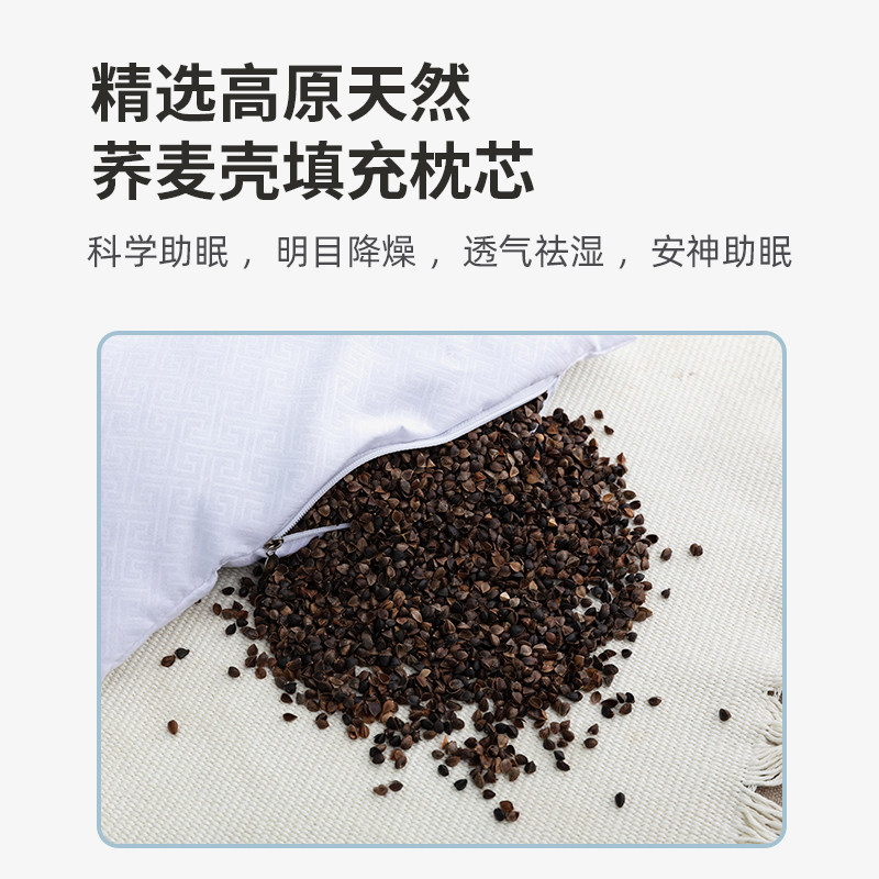 儿童荞麦壳枕头豆豆绒秋冬季1-3-6岁小学生午睡婴儿宝宝卡通枕芯