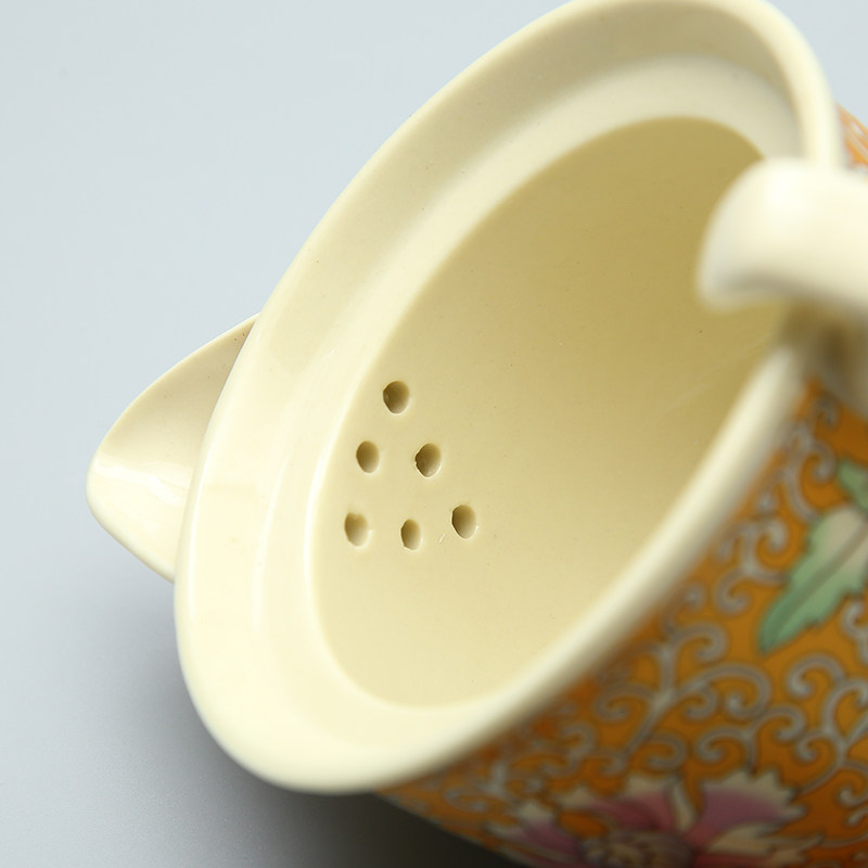 陶瓷小茶壶功夫茶具侧杯中式复古潮汕功夫泡茶壶150毫升单壶家用
