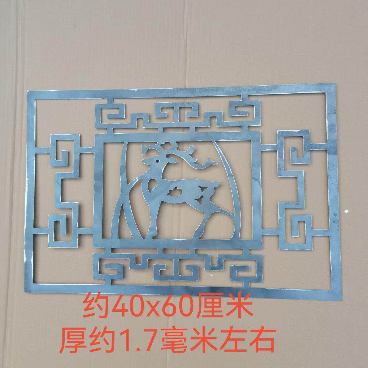 铁VPK艺铁大门配件铁艺配件鹿铁艺栏杆配鹿铁件艺方花管装饰鹿激